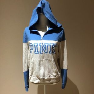 Pink full zip hoodie